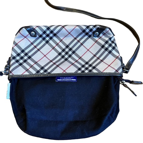 Burberry Vintage Blue Label Nova Check Adjustable Crossbody Purse Bag - Picture 12 of 14